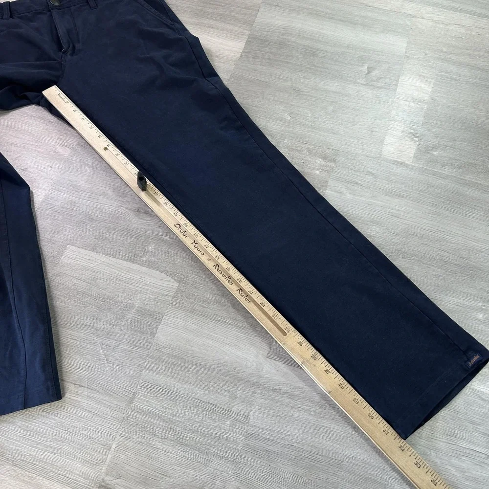 GoodMan Brand Pants‎ Mens 32x32 Blue Stretch Chino Straight Leg Casual Everyday